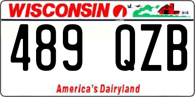 WI license plate 489QZB