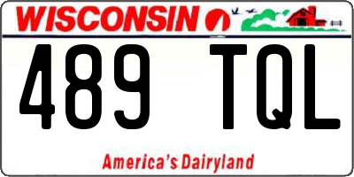 WI license plate 489TQL