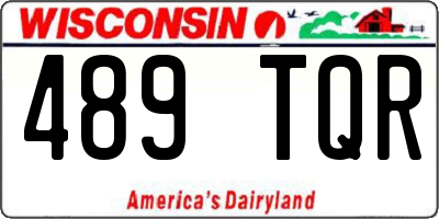 WI license plate 489TQR