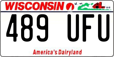 WI license plate 489UFU