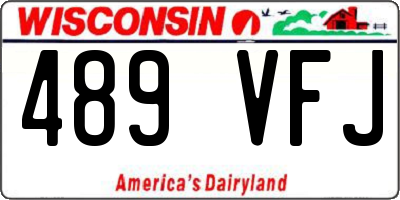 WI license plate 489VFJ