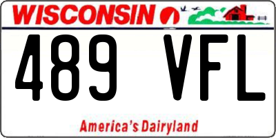 WI license plate 489VFL