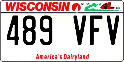 WI license plate 489VFV