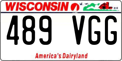 WI license plate 489VGG
