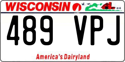 WI license plate 489VPJ