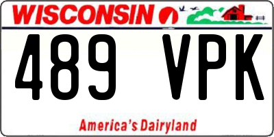 WI license plate 489VPK