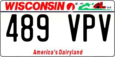 WI license plate 489VPV