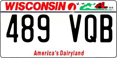 WI license plate 489VQB