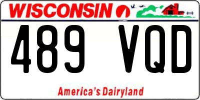 WI license plate 489VQD