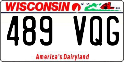WI license plate 489VQG