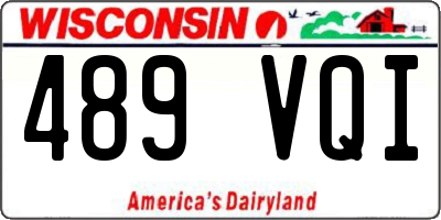 WI license plate 489VQI