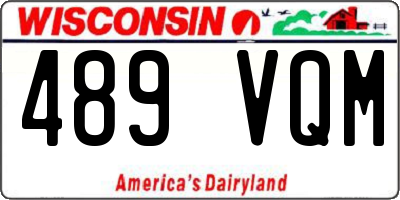WI license plate 489VQM