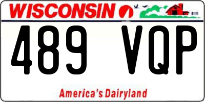 WI license plate 489VQP