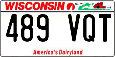 WI license plate 489VQT