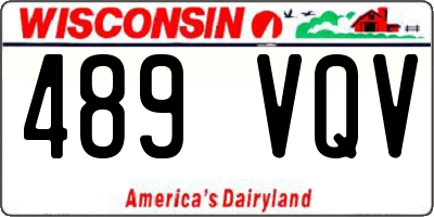 WI license plate 489VQV