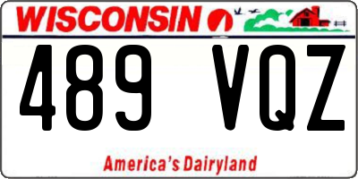 WI license plate 489VQZ