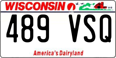 WI license plate 489VSQ