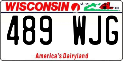WI license plate 489WJG