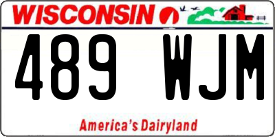 WI license plate 489WJM