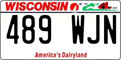 WI license plate 489WJN