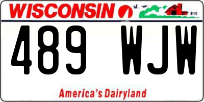 WI license plate 489WJW