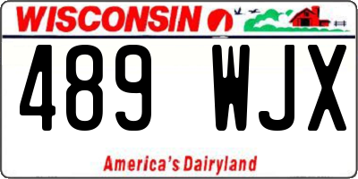 WI license plate 489WJX