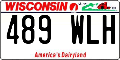 WI license plate 489WLH