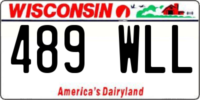WI license plate 489WLL