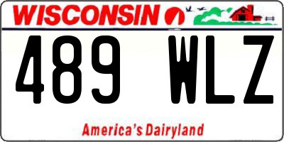 WI license plate 489WLZ