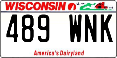 WI license plate 489WNK