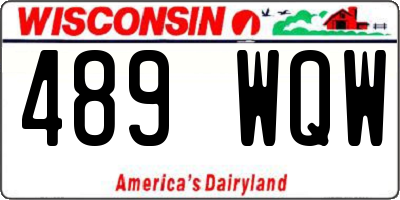 WI license plate 489WQW