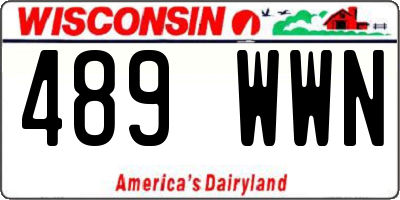 WI license plate 489WWN