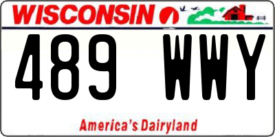 WI license plate 489WWY