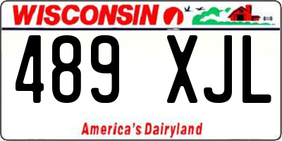 WI license plate 489XJL