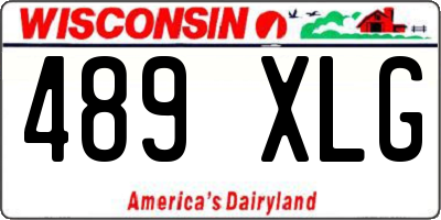 WI license plate 489XLG