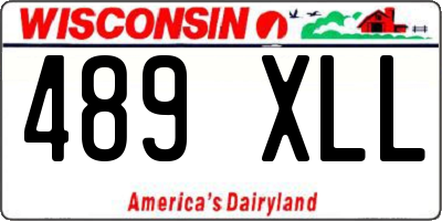 WI license plate 489XLL