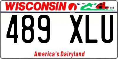 WI license plate 489XLU