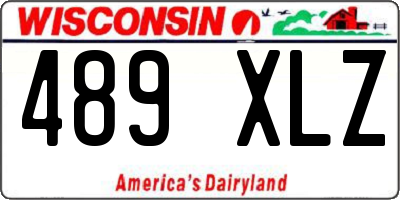 WI license plate 489XLZ