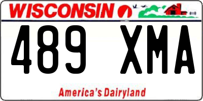 WI license plate 489XMA