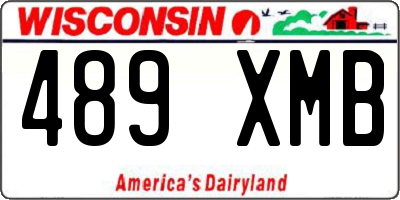 WI license plate 489XMB