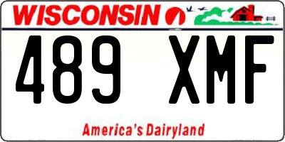 WI license plate 489XMF