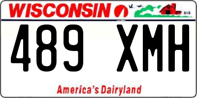 WI license plate 489XMH