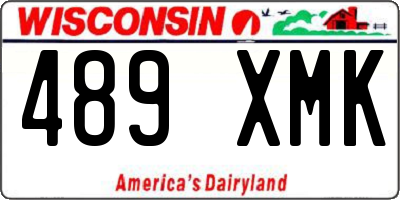 WI license plate 489XMK