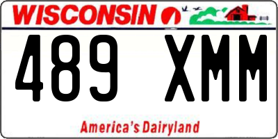 WI license plate 489XMM