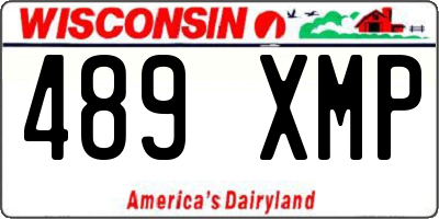 WI license plate 489XMP