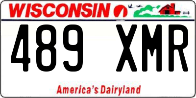 WI license plate 489XMR