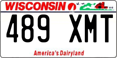 WI license plate 489XMT