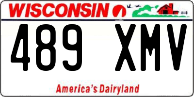 WI license plate 489XMV