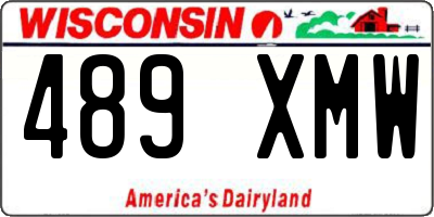 WI license plate 489XMW