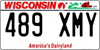 WI license plate 489XMY